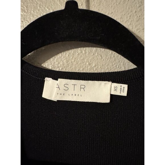 ASTR the Label XS Jovie Knit Bodycon Sweater Dress Black Lace Up Open Front NEW - Picture 10 of 13